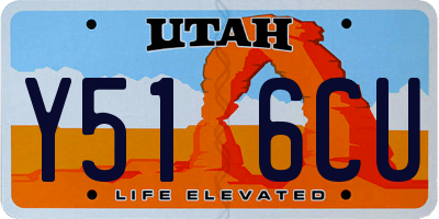 UT license plate Y516CU