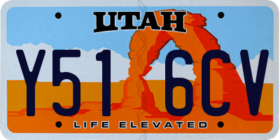UT license plate Y516CV