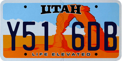 UT license plate Y516DB
