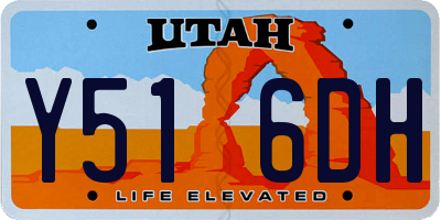 UT license plate Y516DH
