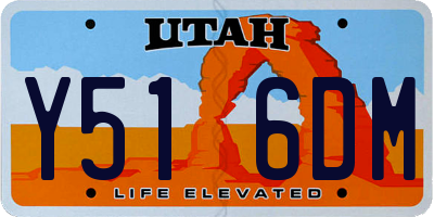 UT license plate Y516DM
