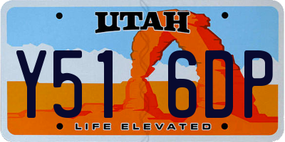 UT license plate Y516DP