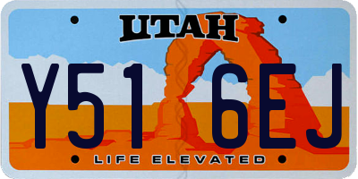 UT license plate Y516EJ