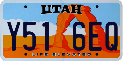 UT license plate Y516EQ