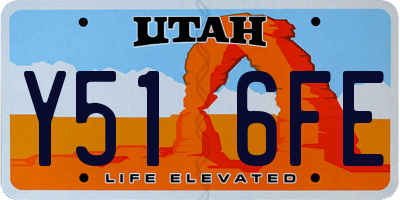 UT license plate Y516FE