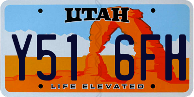 UT license plate Y516FH