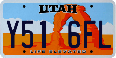 UT license plate Y516FL