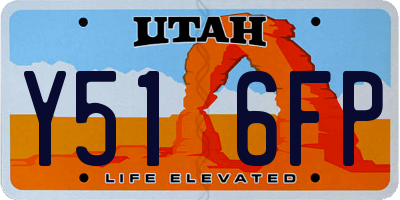 UT license plate Y516FP