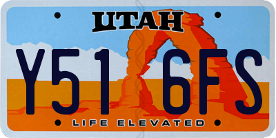 UT license plate Y516FS