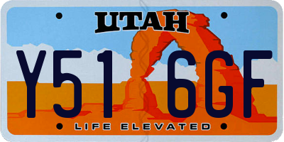 UT license plate Y516GF