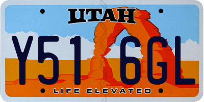 UT license plate Y516GL