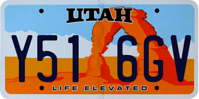 UT license plate Y516GV