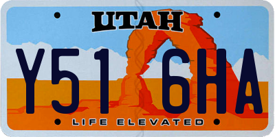 UT license plate Y516HA
