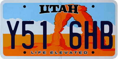 UT license plate Y516HB