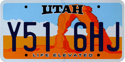 UT license plate Y516HJ