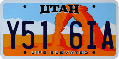 UT license plate Y516IA