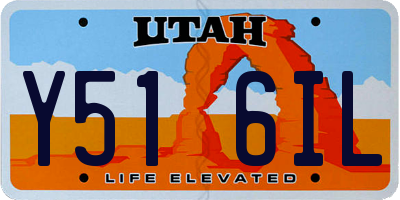 UT license plate Y516IL