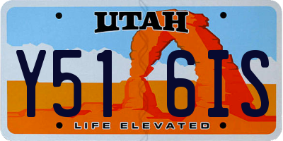 UT license plate Y516IS