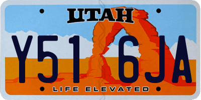 UT license plate Y516JA