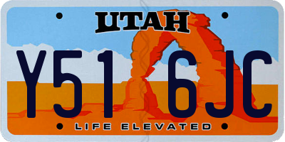 UT license plate Y516JC