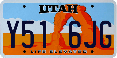 UT license plate Y516JG