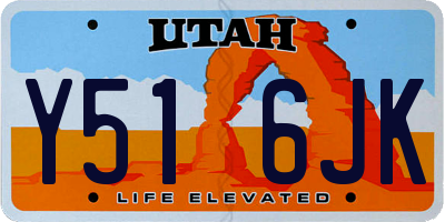 UT license plate Y516JK