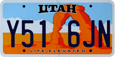UT license plate Y516JN