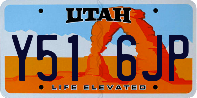 UT license plate Y516JP
