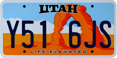 UT license plate Y516JS