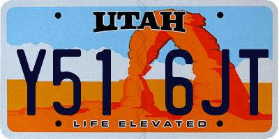 UT license plate Y516JT