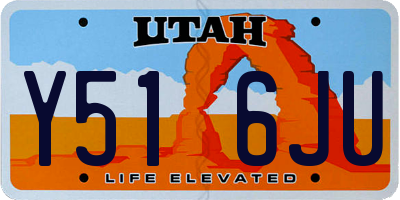 UT license plate Y516JU