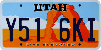 UT license plate Y516KI