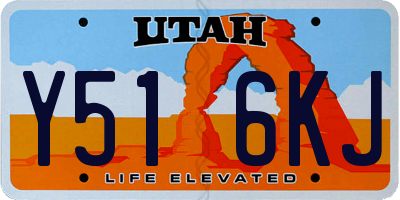 UT license plate Y516KJ