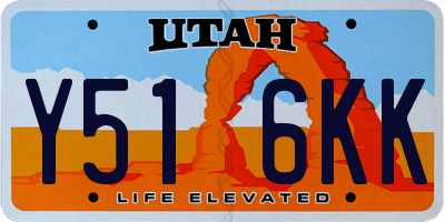 UT license plate Y516KK