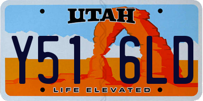 UT license plate Y516LD
