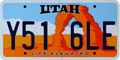 UT license plate Y516LE
