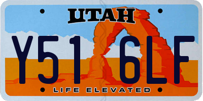 UT license plate Y516LF