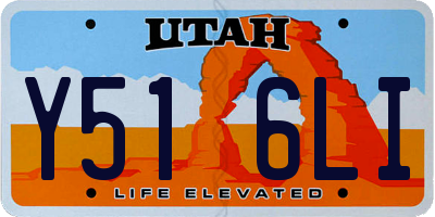 UT license plate Y516LI