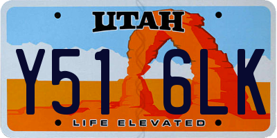 UT license plate Y516LK