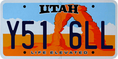 UT license plate Y516LL