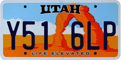 UT license plate Y516LP
