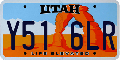UT license plate Y516LR