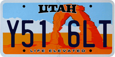 UT license plate Y516LT
