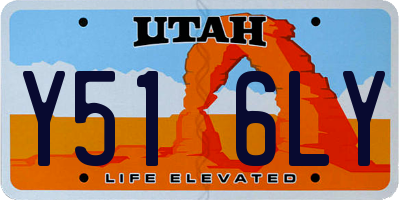 UT license plate Y516LY