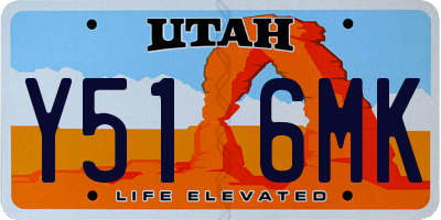 UT license plate Y516MK