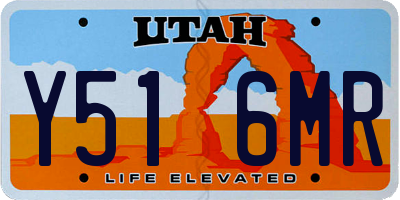 UT license plate Y516MR