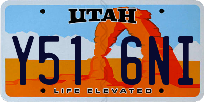 UT license plate Y516NI