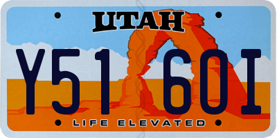 UT license plate Y516OI