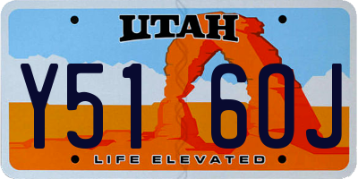 UT license plate Y516OJ