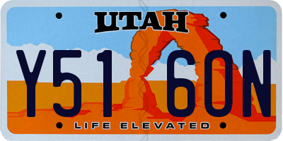 UT license plate Y516ON